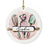Set of 1 Custom Ceramic Baking Ornament for Christmas Tree 20XX Funny Gift for Bakers-Set of 1-Andaz Press-Watercolor Baking Tools-