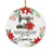 Set of 1 Custom Metal Sewing Machine Ornament for Christmas Tree Great Gift for Sewers and Moms-Set of 1-Andaz Press-Poinsettia Sewing Machine-