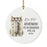 Set of 1 First Apartment Christmas Ornament 20XX, Ceramic My First Apartment Decor-Set of 1-Andaz Press-Vintage Apartment Building-