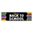 Set of 1 Welcome Back to School Banner | Classroom Door & First Day Decorations, Horizontal Backdrop Sign-Set of 1-Andaz Press-Horizontal Colored Pencils-
