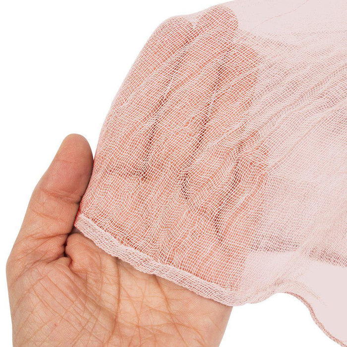 Set of 10 Gauze Cheesecloth Napkins For Wedding Table Decorations, Reception Table Settings-Set of 10-Koyal Wholesale-Mauve-