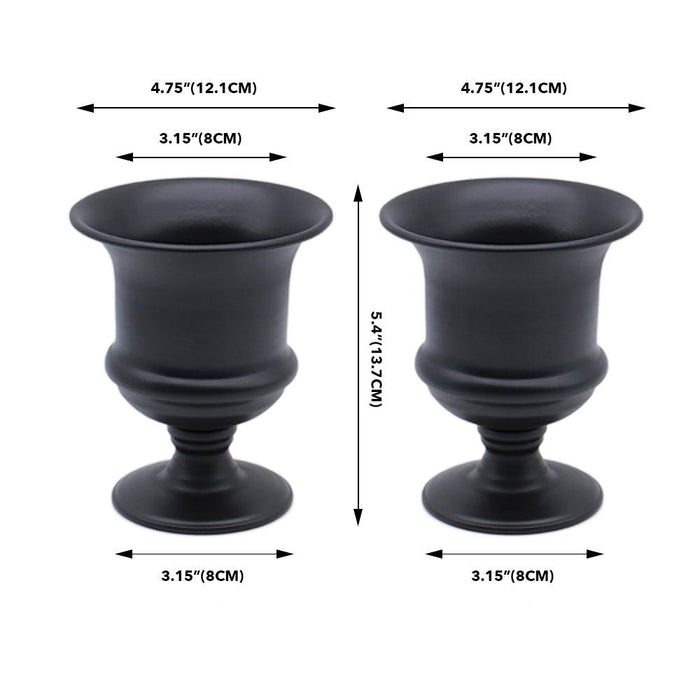 Set of 10 Petite Urn Metal Trumpet Vases-Set of 10-Koyal Wholesale-Gold-