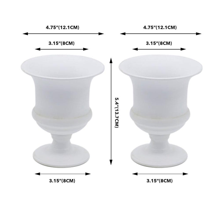 Set of 10 Petite Urn Metal Trumpet Vases-Set of 10-Koyal Wholesale-Gold-