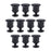 Set of 10 Petite Urn Metal Trumpet Vases-Set of 10-Koyal Wholesale-Black-