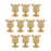 Set of 10 Petite Urn Metal Trumpet Vases-Set of 10-Koyal Wholesale-Gold-