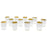 Set of 12 2.6" Tall Frosted Ombre Mercury Glass Votive Candle Holders Bulk Pack-Koyal Wholesale-White-Set of 1 (12 PC)-