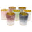 Set of 12 2.6" Tall Frosted Ombre Mercury Glass Votive Candle Holders Bulk Pack-Koyal Wholesale-White-Set of 1 (12 PC)-