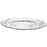 Set of 12 Acrylic Charger Plates Round Flora Bulk Pack-Koyal Wholesale-Metallic Silver-Set of 12-