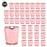 Set of 12 Antique Mercury Glass Votive Cups Bulk Pack-Sold By Case-Koyal Wholesale-Pink-2" D x 2.5" H-Set of 1 (12 PC)
