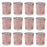 Set of 12 Antique Mercury Glass Votive Cups Bulk Pack-Sold By Case-Koyal Wholesale-Pink-2" D x 2.5" H-Set of 1 (12 PC)