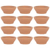 Set of 12 Ceramic Tealight Candle Holder Terracotta Candle Saucers, Decorative Candle Tray Stand Plate for Tealights-Set of 12-Koyal Wholesale-Terracotta-
