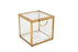 Set of 12 Display Glass Boxes with Hinged Lids-Set of 12-Koyal Wholesale-Gold-