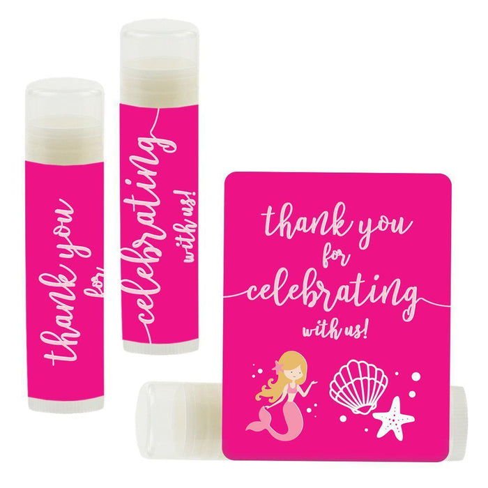 Set of 12 Lip Balm Birthday Party Favors, Thank You for Celebrating with Us-Set of 12-Andaz Press-Princess Crown-