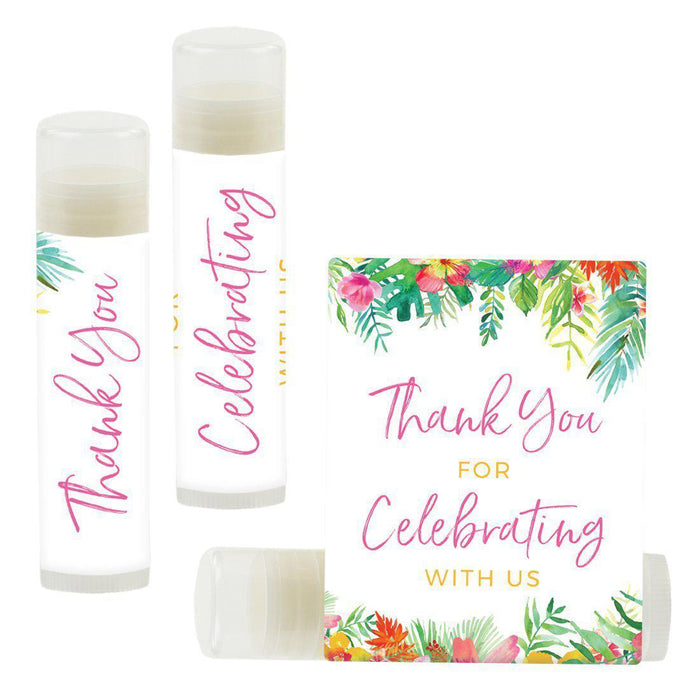Set of 12 Lip Balm Birthday Party Favors, Thank You for Celebrating with Us-Set of 12-Andaz Press-Princess Crown-