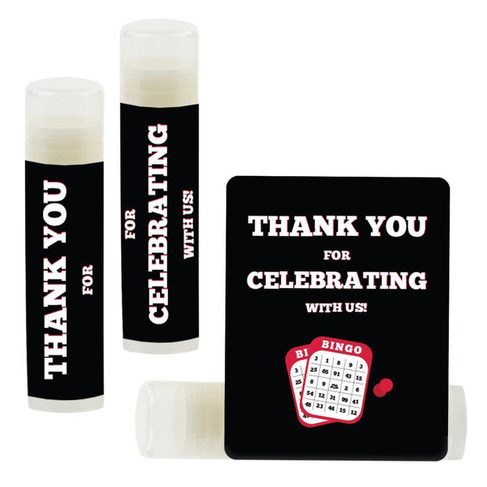 Set of 12 Lip Balm Birthday Party Favors, Thank You for Celebrating with Us-Set of 12-Andaz Press-Princess Crown-