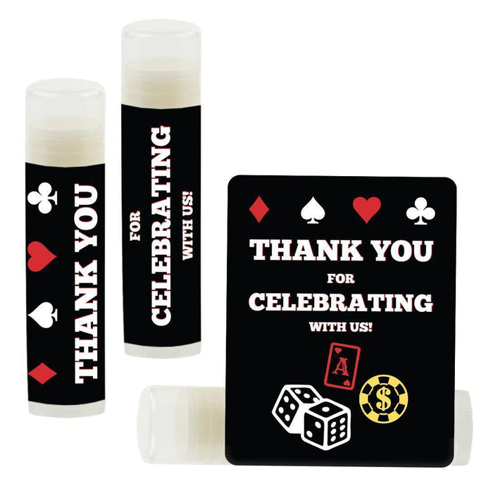 Set of 12 Lip Balm Birthday Party Favors, Thank You for Celebrating with Us-Set of 12-Andaz Press-Princess Crown-