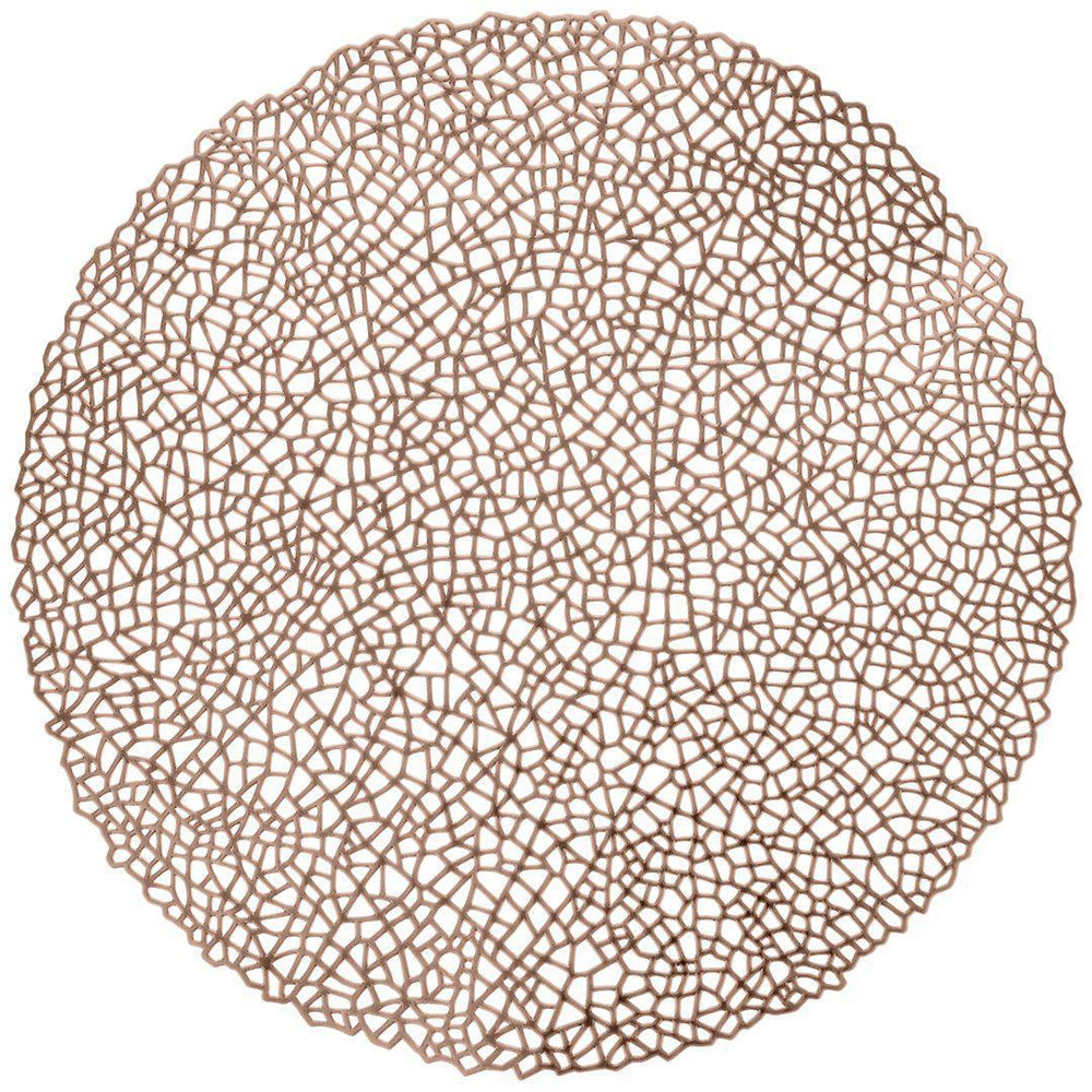 Set of 12 Modern Freeform Placemats-Set of 12-Koyal Wholesale-Rose Gold-