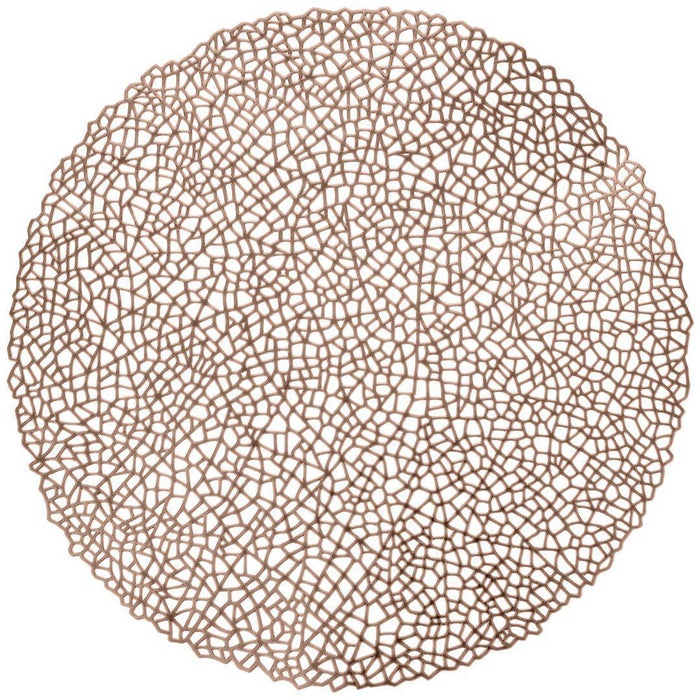 Set of 12 Modern Freeform Placemats-Set of 12-Koyal Wholesale-Rose Gold-
