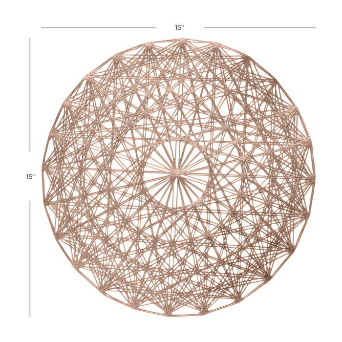 Set of 12 Modern Geometric Placemats-Set of 12-Koyal Wholesale-Gold-
