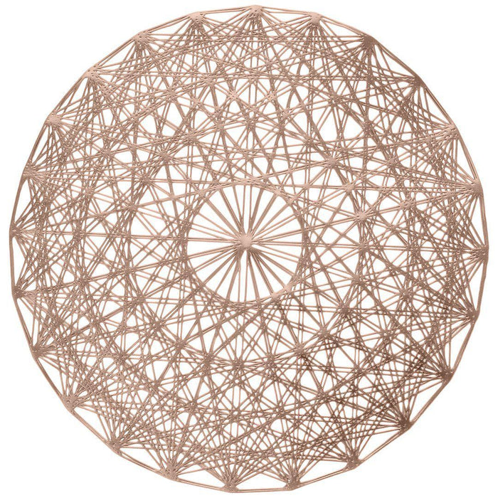Set of 12 Modern Geometric Placemats-Set of 12-Koyal Wholesale-Rose Gold-