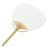 Set of 12 Paper Paddle Fans-Set of 12-Koyal Wholesale-White-