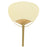 Set of 12 Paper Paddle Fans-Set of 12-Koyal Wholesale-Ivory-