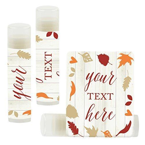 Set of 12 Personalized Lip Balm Party Favors, Your Text Here-Set of 12-Andaz Press-Faux Gold Glitter Shimmer-