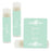 Set of 12 Personalized Lip Balm Party Favors, Your Text Here-Set of 12-Andaz Press-Floral Mint Green-