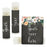 Set of 12 Personalized Lip Balm Party Favors, Your Text Here-Set of 12-Andaz Press-Peach Chalkboard Floral Garden Party-