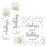 Set of 12 Personalized Milestone Birthday Party Lip Balm Party Favors, Custom Name and Date-Set of 12-Andaz Press-Faux Gold Glitter Shimmer-