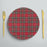 Set of 12 Tartan Plaid Acrylic Charger Plates-Set of 12-Koyal Wholesale-Red-