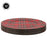 Set of 12 Tartan Plaid Acrylic Charger Plates-Set of 12-Koyal Wholesale-Red-