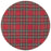 Set of 12 Tartan Plaid Acrylic Charger Plates-Set of 12-Koyal Wholesale-Red-