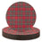 Set of 12 Tartan Plaid Acrylic Charger Plates-Set of 12-Koyal Wholesale-Red-
