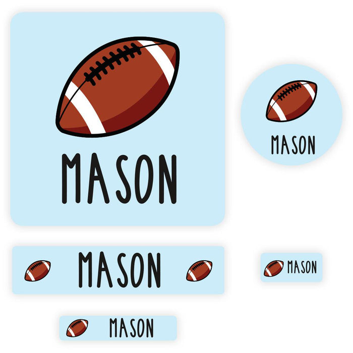 Set of 120 Custom Waterproof School Name Labels, Back to School Supplies-Set of 120-Andaz Press-Boho Rainbow-