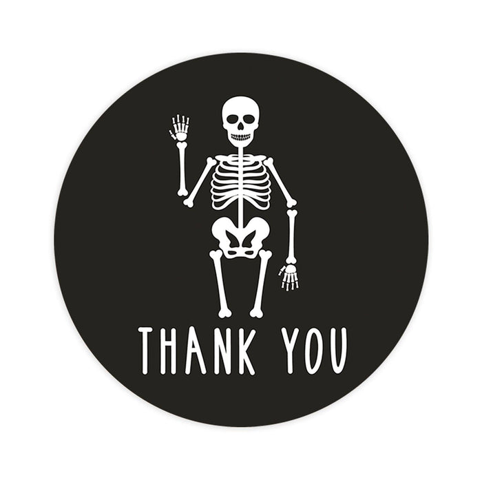 Set of 120 Halloween Thank You Stickers Labels For Kids Treat Bags Goodie, Halloween Party Favors-Set of 120-Andaz Press-Happy Jack O' Lantern-