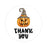Set of 120 Halloween Thank You Stickers Labels For Kids Treat Bags Goodie, Halloween Party Favors-Set of 120-Andaz Press-Happy Jack O' Lantern-