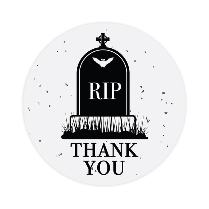 Set of 120 Halloween Thank You Stickers Labels For Kids Treat Bags Goodie, Halloween Party Favors-Set of 120-Andaz Press-Happy Jack O' Lantern-