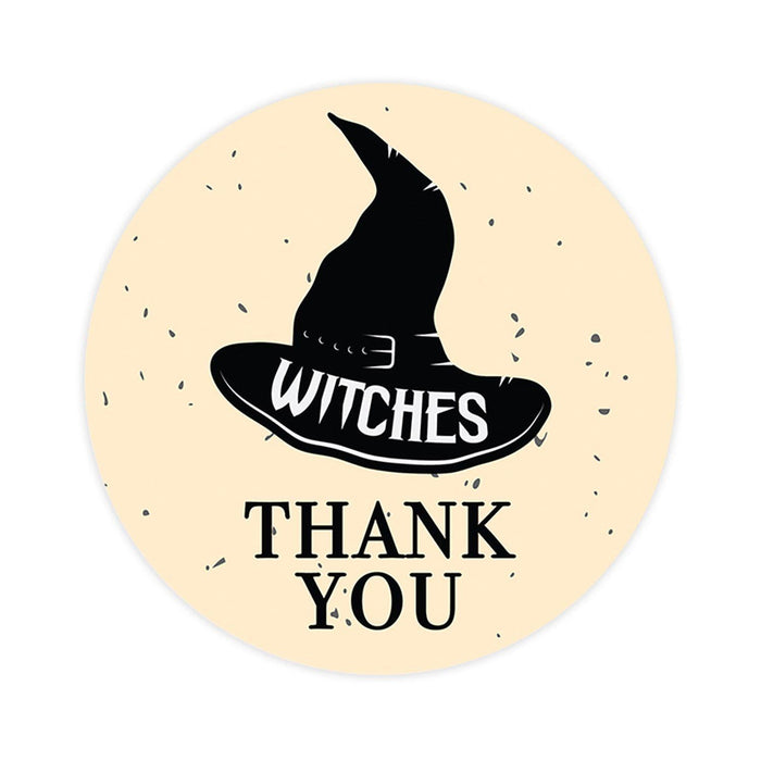 Set of 120 Halloween Thank You Stickers Labels For Kids Treat Bags Goodie, Halloween Party Favors-Set of 120-Andaz Press-Happy Jack O' Lantern-