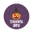 Set of 120 Halloween Thank You Stickers Labels For Kids Treat Bags Goodie, Halloween Party Favors-Set of 120-Andaz Press-Cute Pumpkin with Witch Hat-