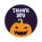 Set of 120 Halloween Thank You Stickers Labels For Kids Treat Bags Goodie, Halloween Party Favors-Set of 120-Andaz Press-Smiling Pumpkin Face-