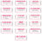 Set of 16 Couples Coupons-Set of 16-Andaz Press-Pink Love-
