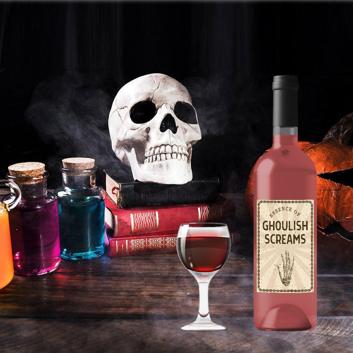 Set of 16 Halloween Wine Bottle Labels Potion Bottles Halloween Decor Apothecary Halloween Decor Vintage Halloween Decor-Set of 16-Andaz Press-Aged-