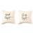 Set of 2 Decorative Throw Pillow Covers - Pillowcase for Wedding Couple | Home Decor-Set of 2-Andaz Press-Good Night Sleep Tight-
