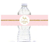 Set of 20 Blush Pink Gold Glitter Print Wedding Water Bottle Label Stickers-Set of 20-Andaz Press-