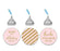 Set of 216 Gold Glitter Thanks Celebrating With Us Striped Hershey's Kisses Stickers-Set of 216-Andaz Press-White-