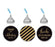 Set of 216 Gold Glitter Thanks Celebrating With Us Striped Hershey's Kisses Stickers-Set of 216-Andaz Press-White-