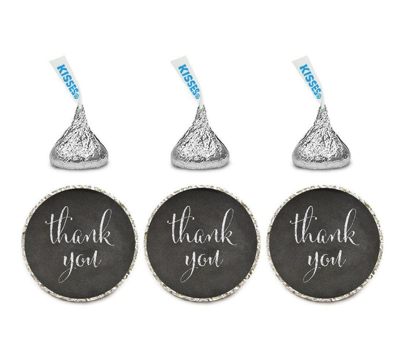Set of 216 Thank You Hersheys Kisses Stickers-Set of 216-Andaz Press-White-