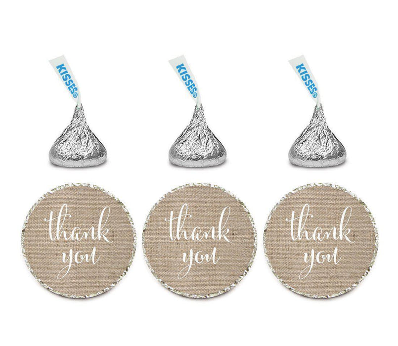 Set of 216 Thank You Hersheys Kisses Stickers-Set of 216-Andaz Press-White-