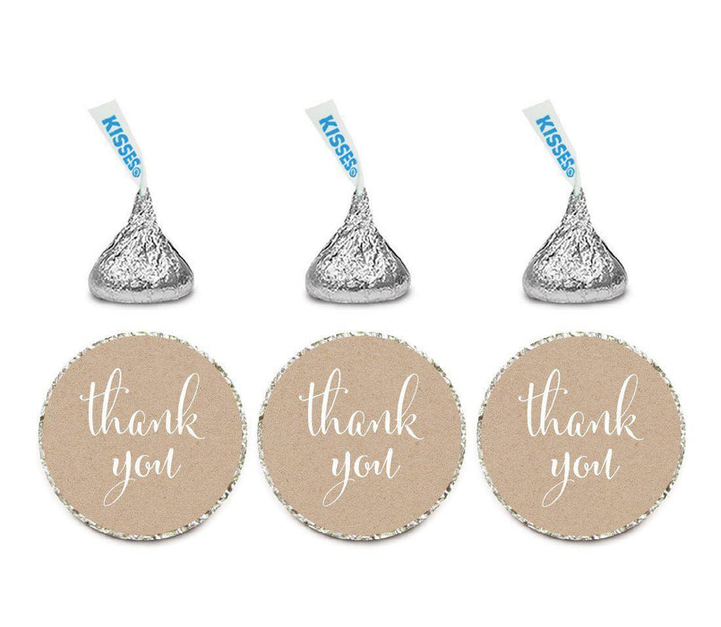 Set of 216 Thank You Hersheys Kisses Stickers-Set of 216-Andaz Press-White-